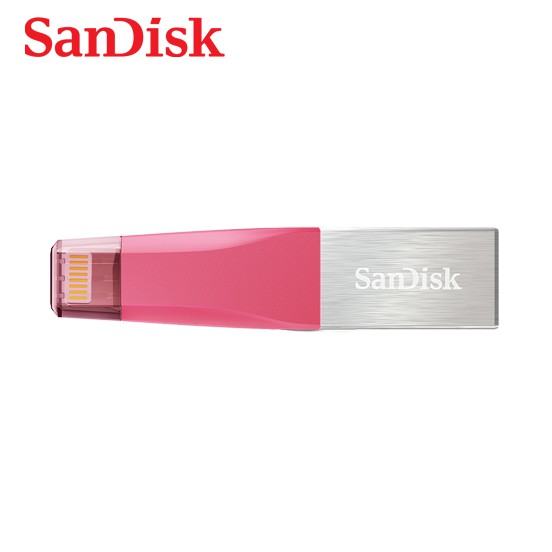SANDISK iXpand mini粉色隨身碟 儲存裝置 OTG 最大擴充 iPhone/iPad適用 廠商直送