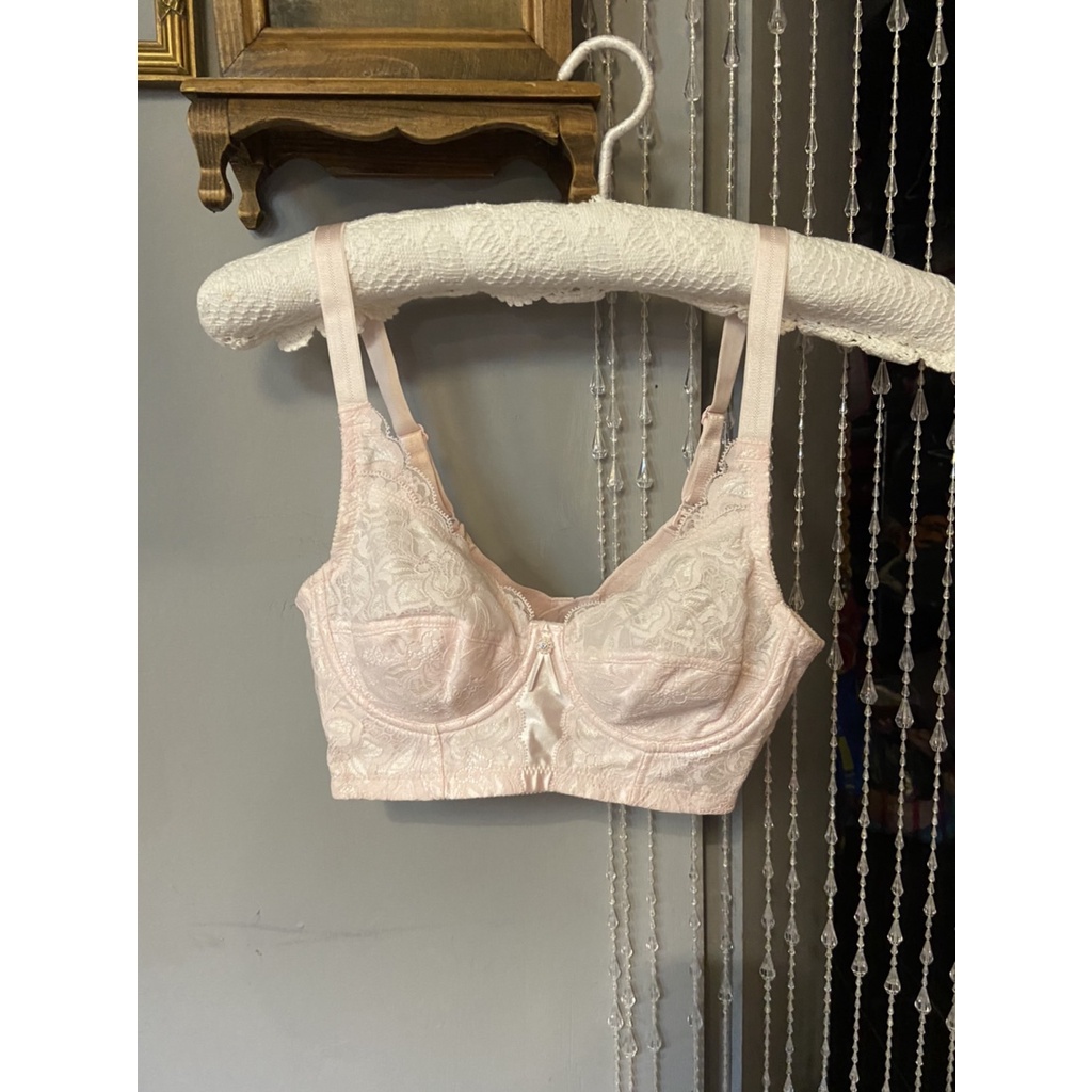 ❤️現貨❤️9.99成新 日本製 善美得 Lily Bouquet DX 👙 內衣 胸罩 淺粉 75A 34A