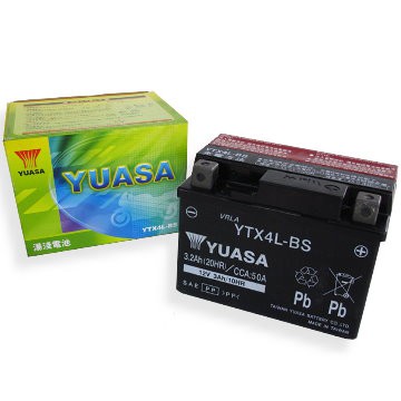 湯淺電池 4號 4L YUASA YTX4L-BS JOG 勁風 大兜風 BWS VINO 50 90
