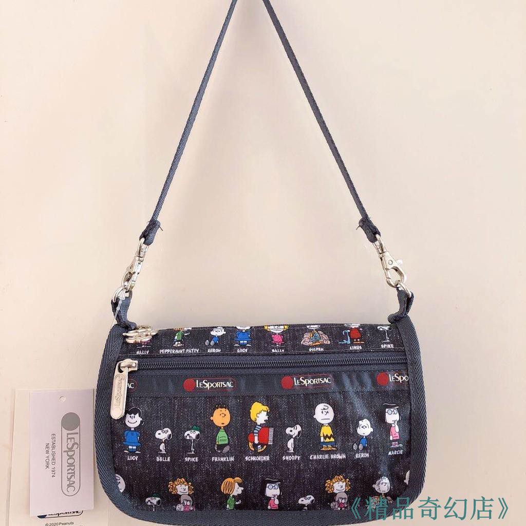 まとめ買い歓迎 米猜shop Lesportsac X Snoopy 米格魯史努比 7157 二條拉鏈手繩手拿包 Sale 公式 Galestreetpostoffice Co Uk
