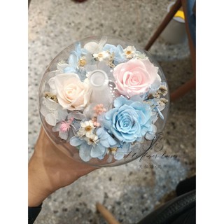 永生花-香氛機 水氧機 加濕器 香薰機 甜姐兒永生花 乾燥花 情人節日禮物 開店禮物 七彩永生花超聲波香薰機