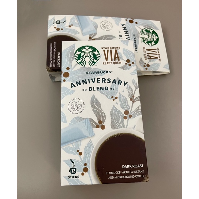 Starbucks 星巴克週年紀念即溶研磨咖啡（一盒12入）