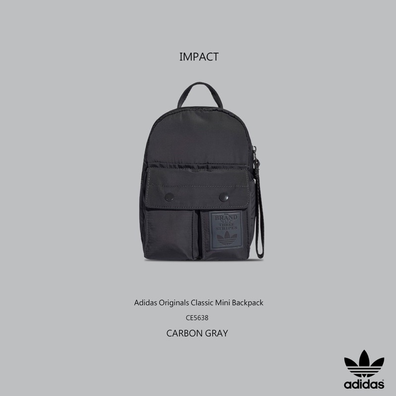 Adidas Mini Classic Backpack 黑色尼龍後背包CE5638 側背包 小包 斜背包 小背包