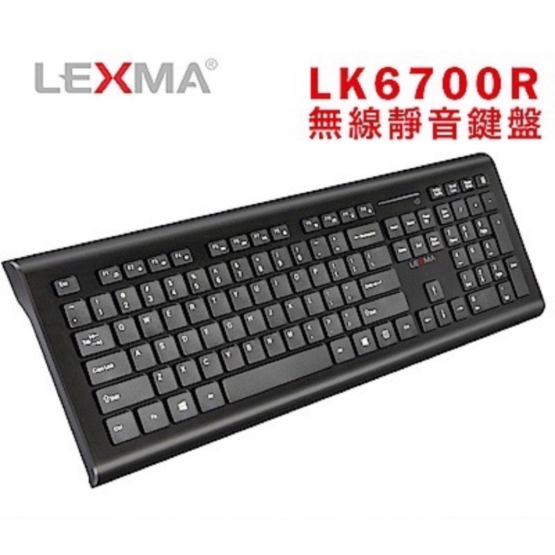 (極新)LEXMA雷馬LK6700R黑無線靜音鍵盤