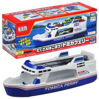 【優登】附發票 正版TOMICA 收納渡輪 模型船 多美小汽車 渡輪生日禮物 聖誕禮物 停車場玩具