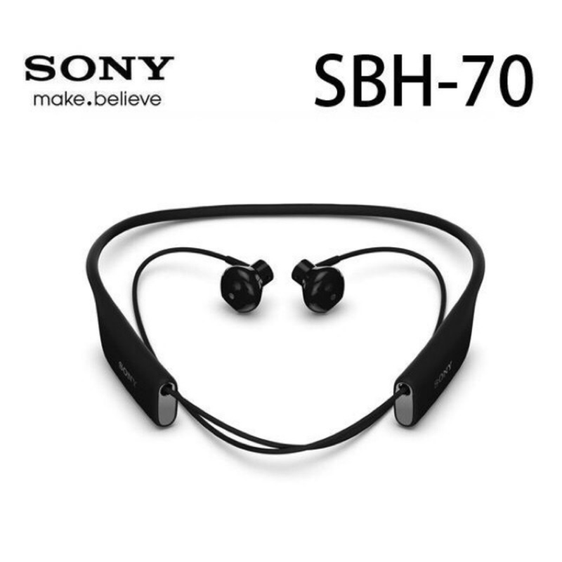 ❤️Sony SBH-70防水頸掛式藍牙無線耳機 9.9成新 黑色