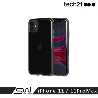 英國Tech 21抗衝擊PURE TINT防撞硬式透黑保護殼－iPhone 11 / 11 Pro Max (抗菌防護)