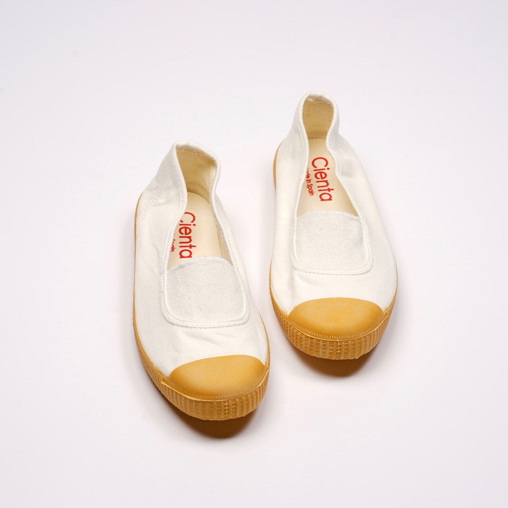 CIENTA 西班牙帆布鞋 J75997 05 白色 黃底 經典布料 大人
