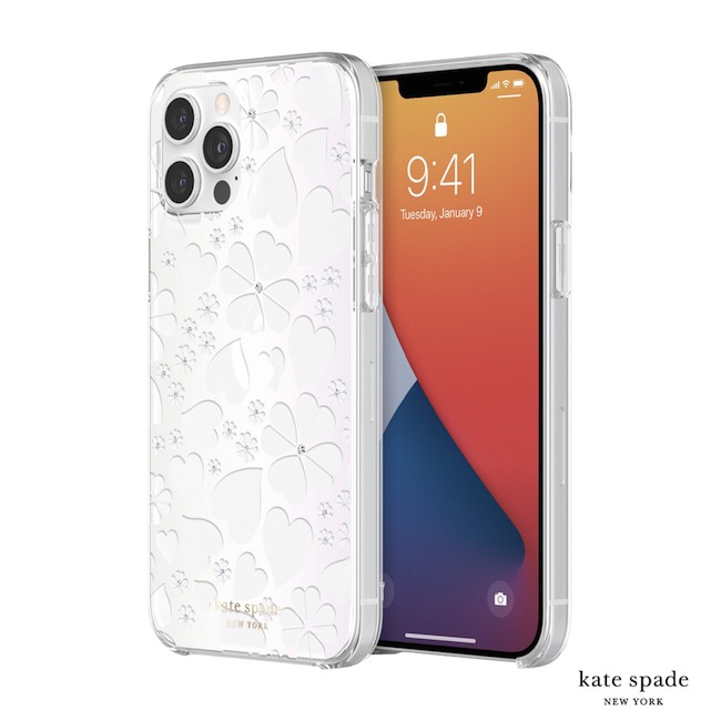 Kate Spade Clover Hearts Iphone 12 Pro Max 6 7吋愛心 幸運草 白色透明殼 蝦皮購物