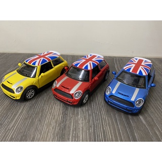 【玩具兄妹】現貨! 英國 MINI COOPER S 模型車 英國國旗版1:38 合金車 迴力車 模型車 蛋糕裝飾