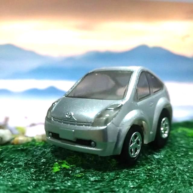 【米卡車庫】TAKARA choro TOYOTA PRIUS 迴力Q車 迴力車(無盒)