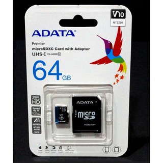 【夜野3C】ADATA 威剛 USDX 64G UICL10 A1 RA1 記憶卡 SD卡 SDXC 64GB