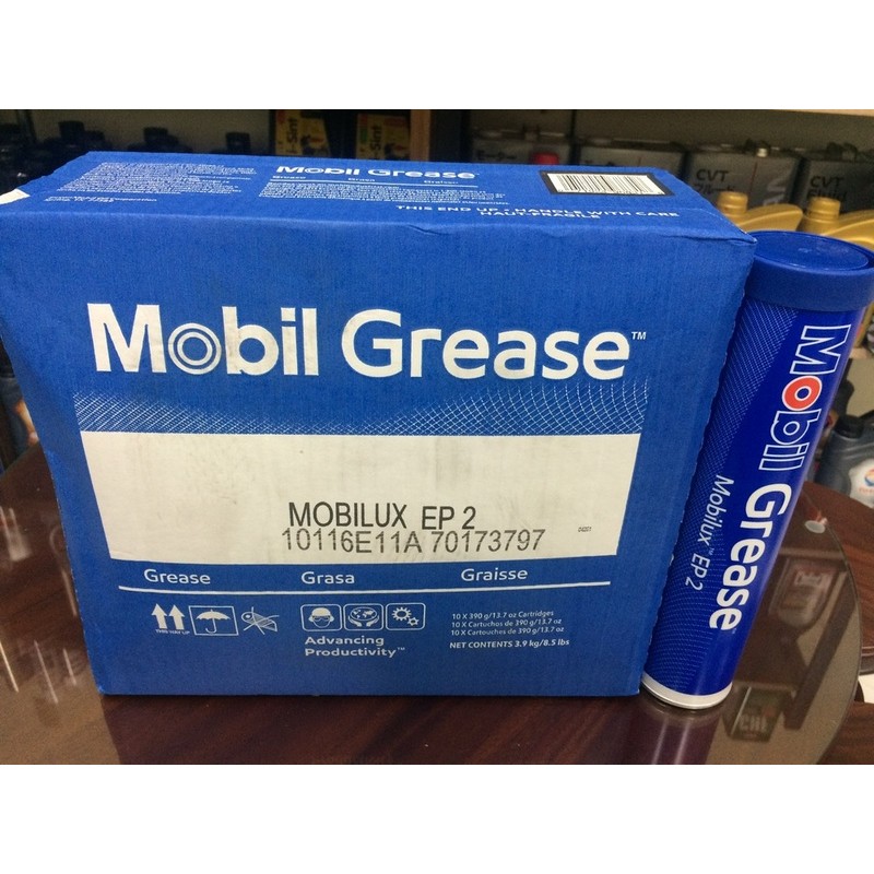 【MOBIL 美孚】Mobilux、EP-2、鋰基耐壓潤滑脂、10條/箱【軸承、培林-潤滑用】美國進口