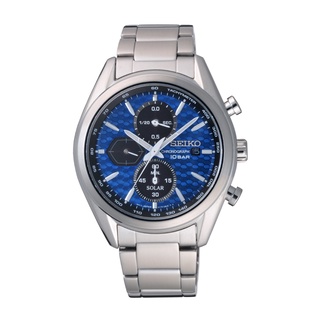 SEIKO精工錶：〈Chronograph計時系列SOLAR〉CS喬治亞羅設計SSC801P1 /SK004【美中鐘錶】