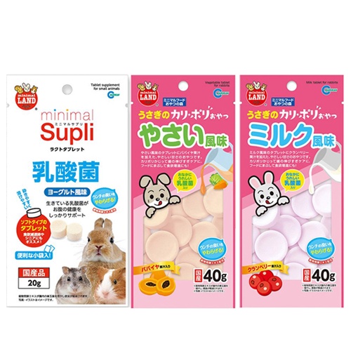 日本 Marukan  小動物專用乳酸菌20g/乳酸菌磨牙片40g/乳酸菌果凍16克x 8粒『WANG』