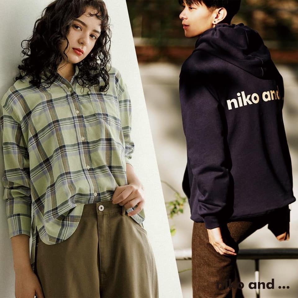 全新現貨日本niko And 小松菜奈著用款女格紋美國棉下擺圓弧長袖襯衫上衣in Jp 日貨kiki 蝦皮購物