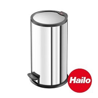 德國Hailo T3.16 緩降垃圾桶 (16L 不銹鋼) #0516029~腳踏式~德國製 品質保證