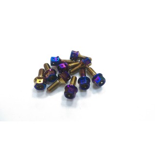 正MOTO DIY部品 白鐵鍍鈦螺絲 鍍鈦螺絲 油缸蓋螺絲 M4X8MM 直購價一顆