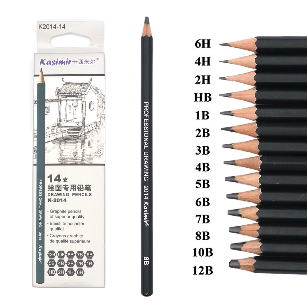 14 件 套專業素描和繪圖書寫鉛筆文具用品1b 2b 3b 4b 5b 6b 7b 8b 10b 12b 2h 4 蝦皮購物