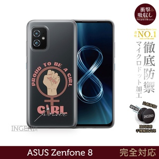 【INGENI徹底防禦】保護殼 TPU全軟式 設計師彩繪手機殼-Girl自豪 適用 ASUS Zenfone 8