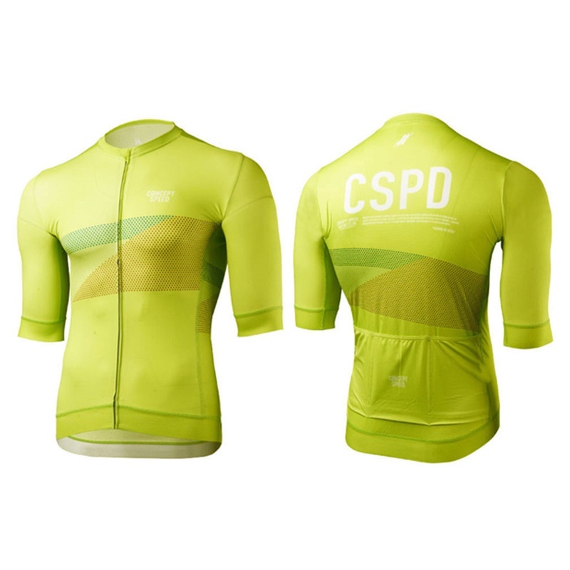 CSPD 2021新款夏季男女款短袖透气上衣骑行服运动跑步透气训练服自行车車衣