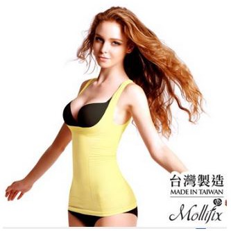 全新 Mollifix 瑪莉菲絲 沁涼體感完美腰線輕塑衣 塑身衣 檸檬黃