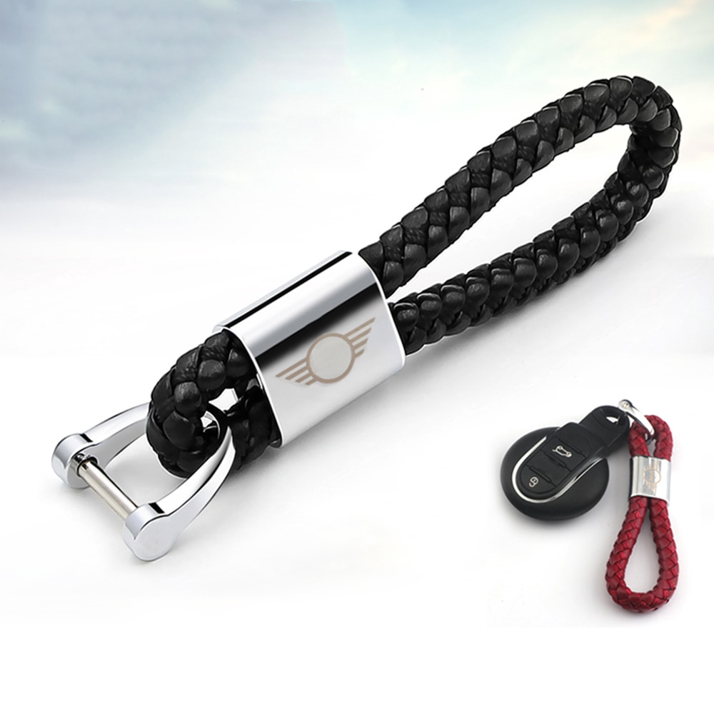【领航汽配】寶馬迷你車鑰匙繩 改裝車用鑰匙扣 個性鑰匙裝飾配件 R55 R56 R60 F54