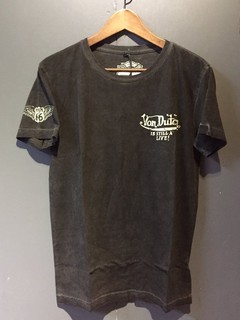 美國潮流品牌 Von Dutch MENS TEE SSK014 - BLACK OIL WASH (黑色)