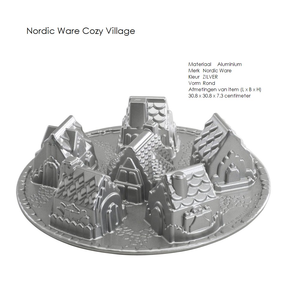 美國 Nordic Ware Cozy Village Baking Vorm 小屋 迷你小屋 烤盤 新品