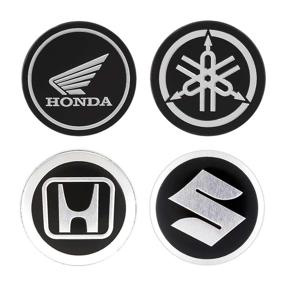 Suzuki Honda 山葉摩托車雅馬哈本田鈴木標誌3d 徽標貼紙踏板車摩托車品牌金屬3d 造型貼紙 蝦皮購物