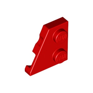 [樂磚庫] LEGO 24299 楔形 平版型 紅色 2x2(27°) 6141552