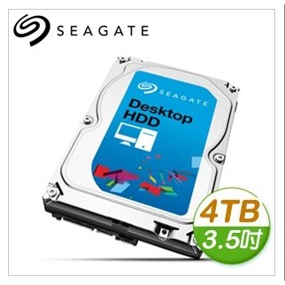 Seagate 4TB 5900轉 64MB SATA3 硬碟(ST4000DM004-3Y)