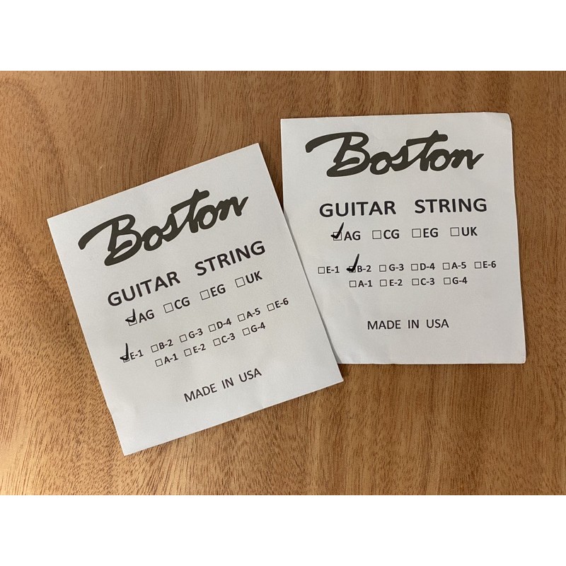 【琴友樂器】Bosto民謠吉他單弦E1、B2(美國製D'Addario弦 在台包裝）(40元)
