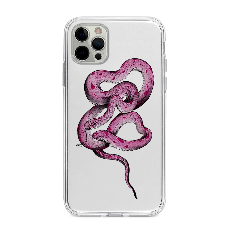 搞怪紅色蛇適用iphone14/11pro軟SE3/XSmax/7/8P蘋果13mini手機殼