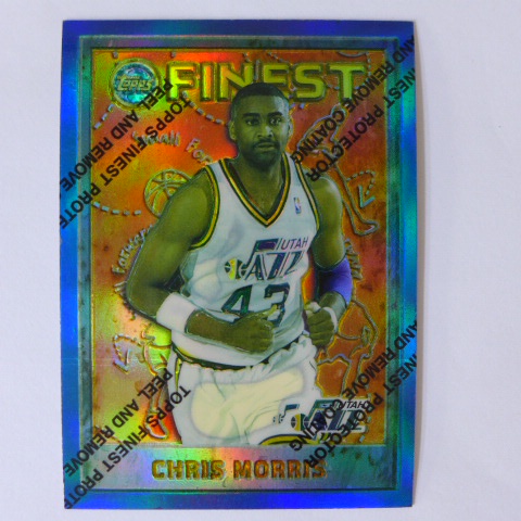 ~ Chris Morris ~NBA球星/克里斯·莫里斯 1996年Finest.金屬設計.閃亮特殊卡 REF