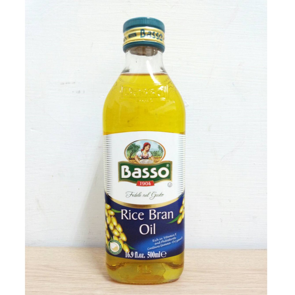 義大利原裝進口 BASSO 巴碩 玄米油500ml(玻璃瓶裝，效期2020.07)