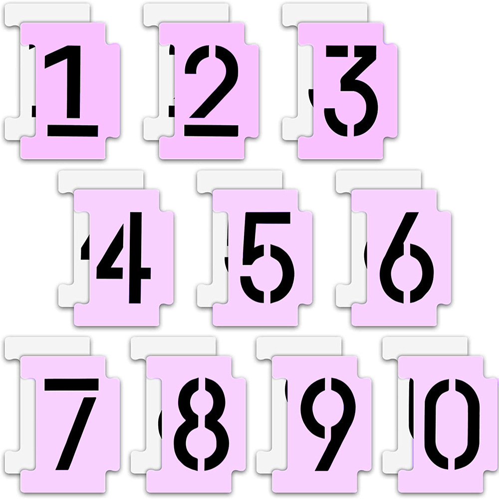 36新款字母數字鏤空繪畫模板套裝設計輔助塗鴉門牌編號臨摹板