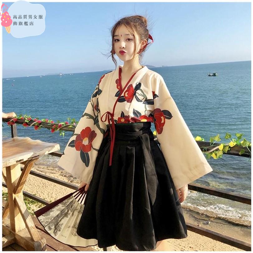 日本服飾日式日本和服女改良中國風正裝傳統全套結婚復古櫻花學生演出服 蝦皮購物