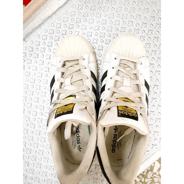 23.5 adidas 休閒鞋 Superstar 復古 男女鞋 EG4958 2手