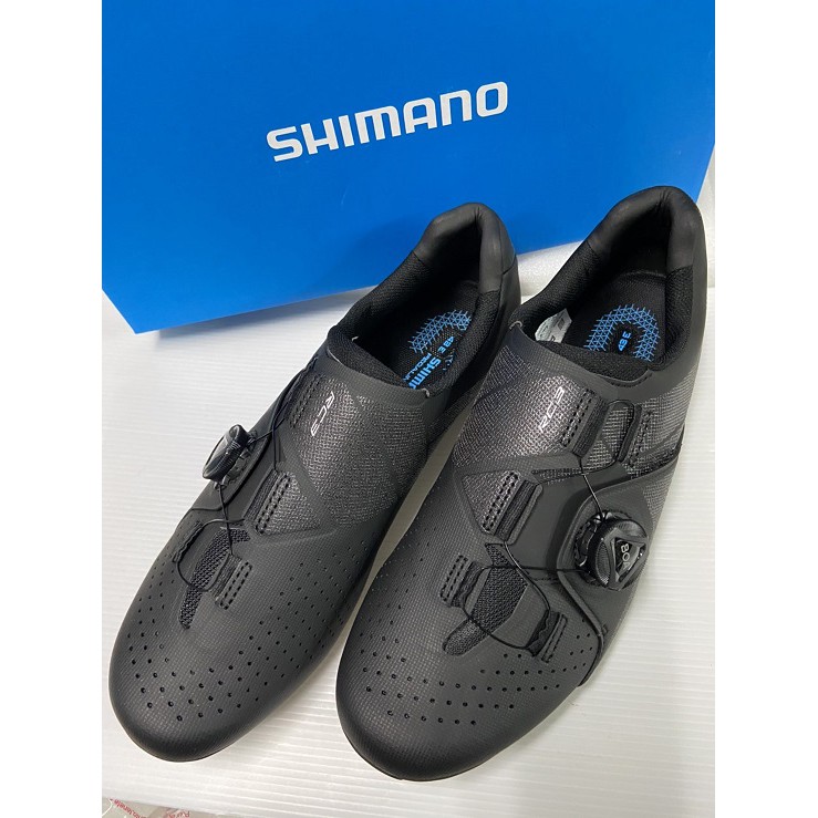 『時尚單車』贈擦鞋濕紙巾 Shimano RC300 卡鞋 RC3 公路鞋 寬楦版 黑色 卡鞋