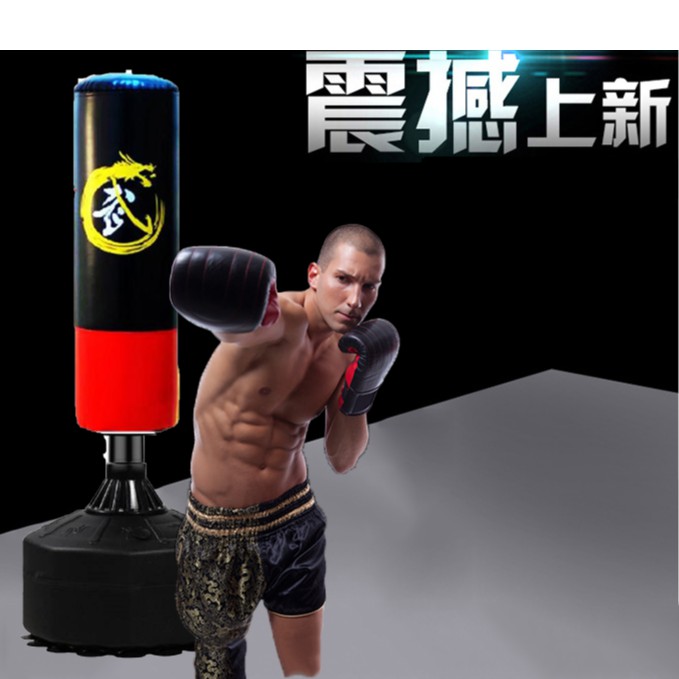 台灣現貨 直立式拳擊沙袋  拳擊沙包 不倒翁家用立式沙包 散打体育健身用品 實心沙包健身器材