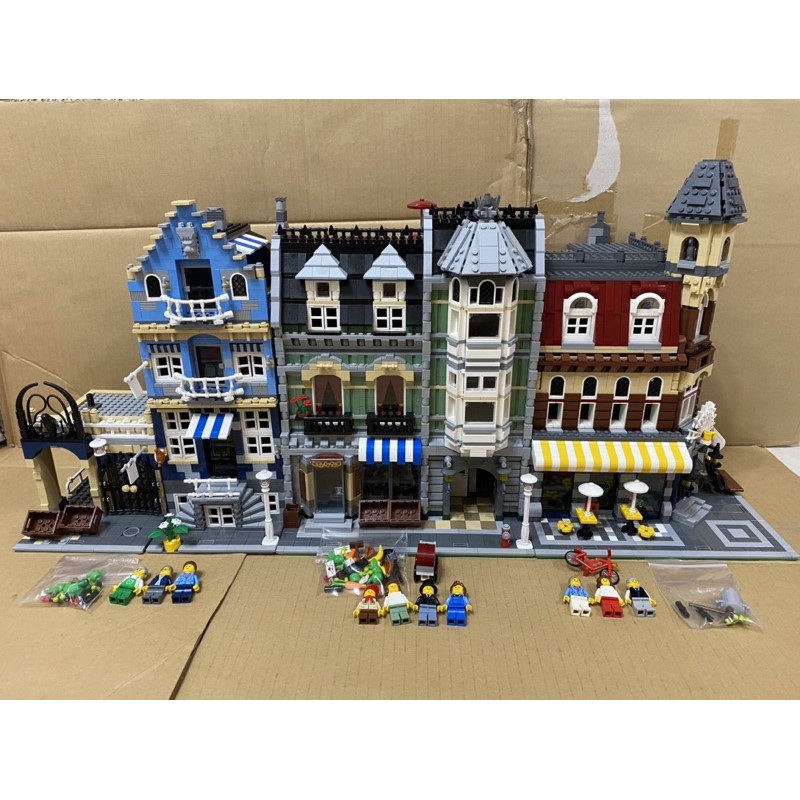 LEGO 10182 10185 10190 街景前三棟 (二手)合售