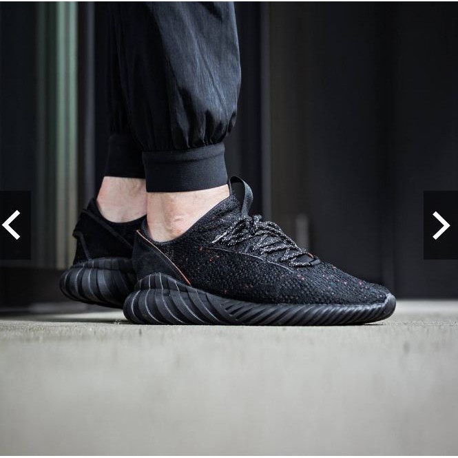 ADIDAS Tubular Doom Sock 黑紅針織 YEEZY 350平民版 男鞋 【BY3559】