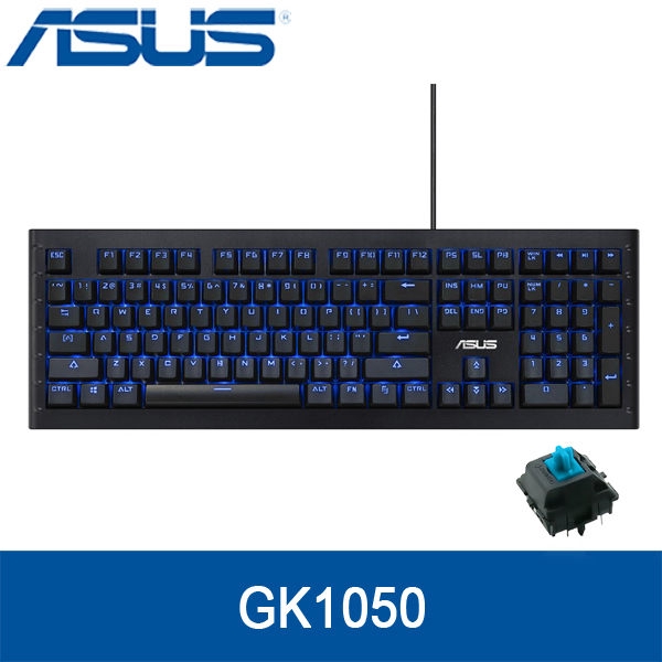 華碩 GK1050 電競鍵盤 ASUS RGB背光 機械式 ( 青軸 ) 現貨 廠商直送