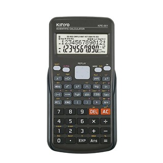 KINYO 工程用計算機 KPE-681 科學函式計算使用 雙行顯示幕 自動關機功能 使用CR2032電池-【便利網】
