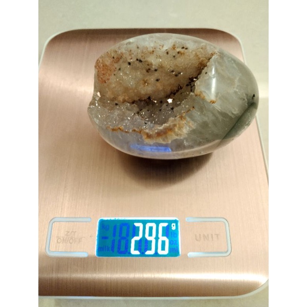 頂級 天然 全拋 瑪瑙水晶蛋 恐龍蛋 296g