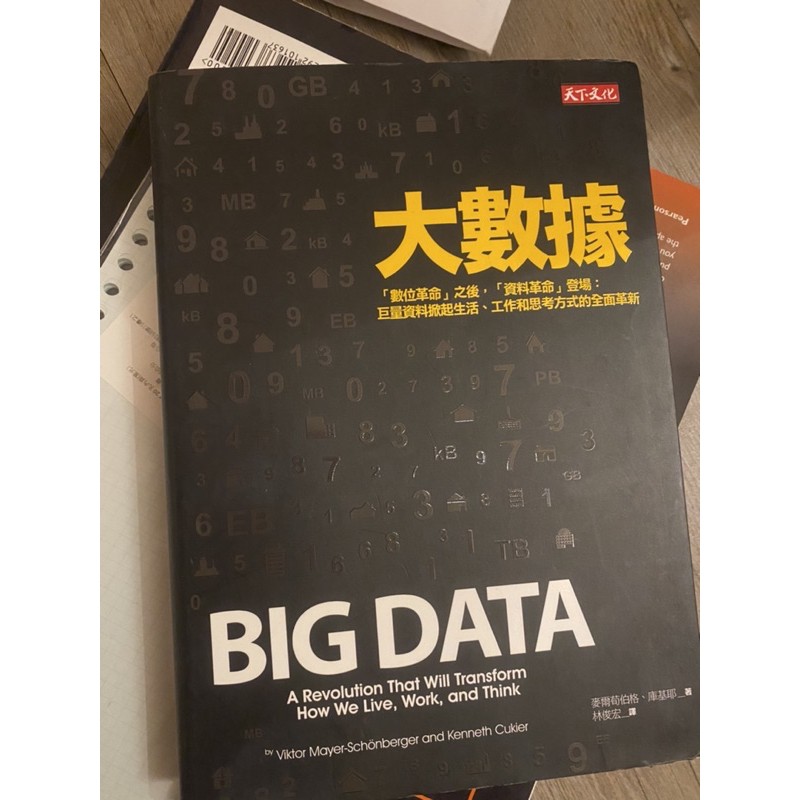 大數據 BIG DATA 二手書 大一 台中科技大學 應用統計系