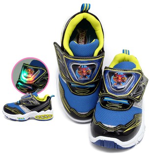 衝鋒戰士 汽車機器人 布鞋 球鞋 運動鞋 LED 電燈鞋 閃燈鞋 男童 童鞋 鞋 正版授權 台灣製造