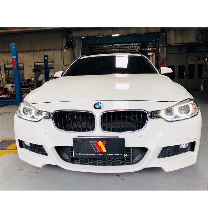 威鑫汽機車精品 bmw F30 F31 美規鹵素大燈版本 升級原廠歐規魚眼HID版光圈大燈總成 編程 安裝 質感提升