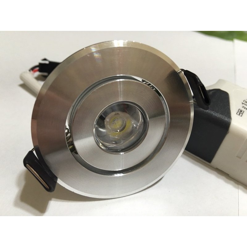 1W 小崁燈 4.5cm 崁孔 壁燈 櫥櫃燈 小夜燈 白光/黃光 全電壓(110V~220V)